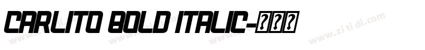 Carlito Bold Italic字体转换